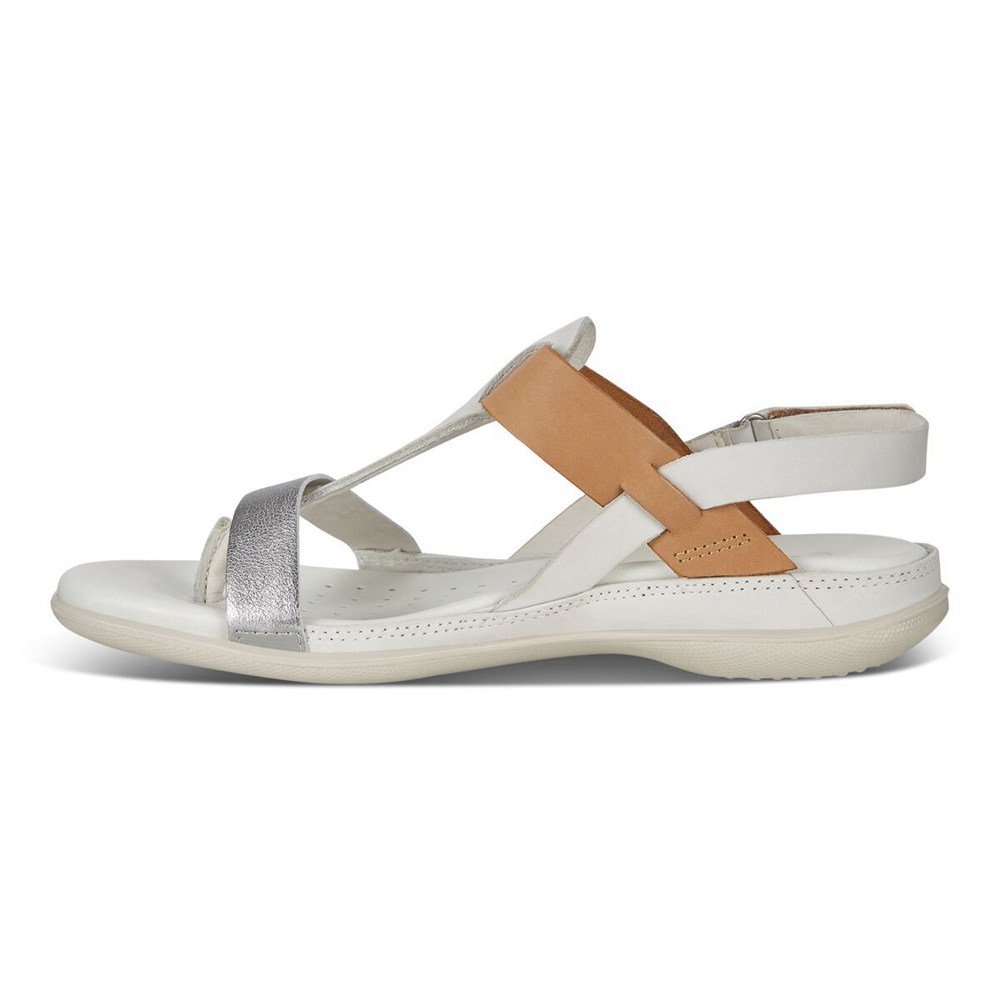 ECCO Womens Sandals White/Silver - Flash - AKN-354169